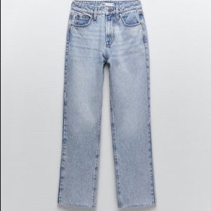 Zara High Rise straight leg jeans